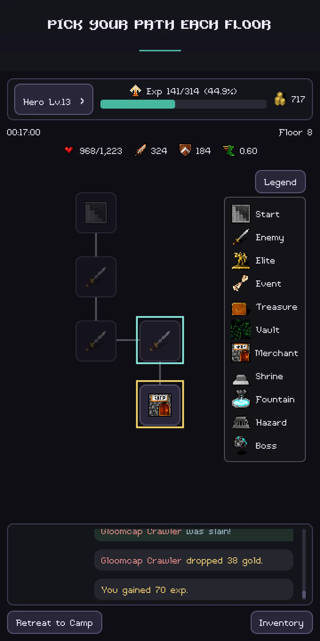 Gravewell: Idle Dungeon RPG screenshot 2